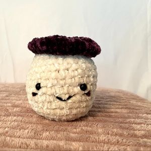 Crochet velvet mushroom plush
